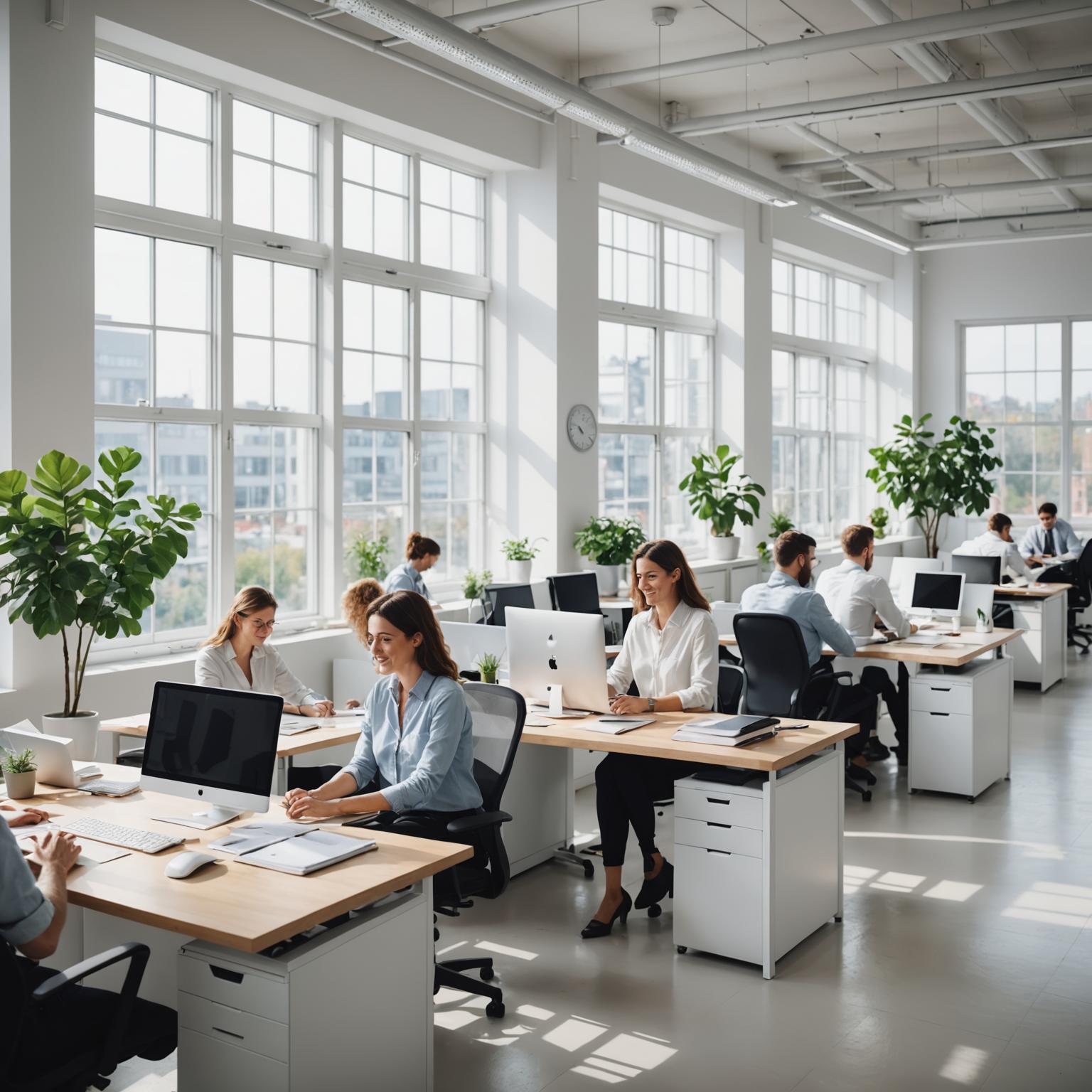 Clean and organised office workspace promoting employee productivity